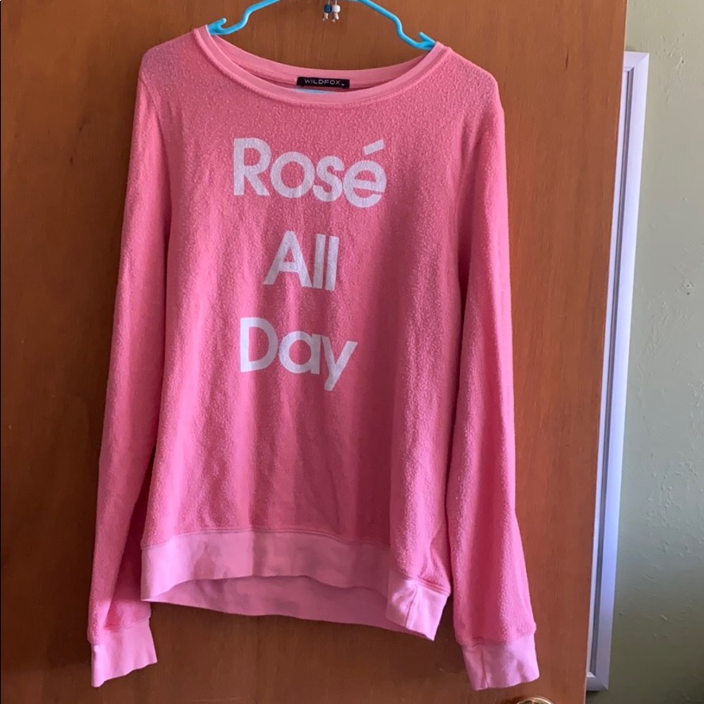 Wildfox Rosé All Day sweater